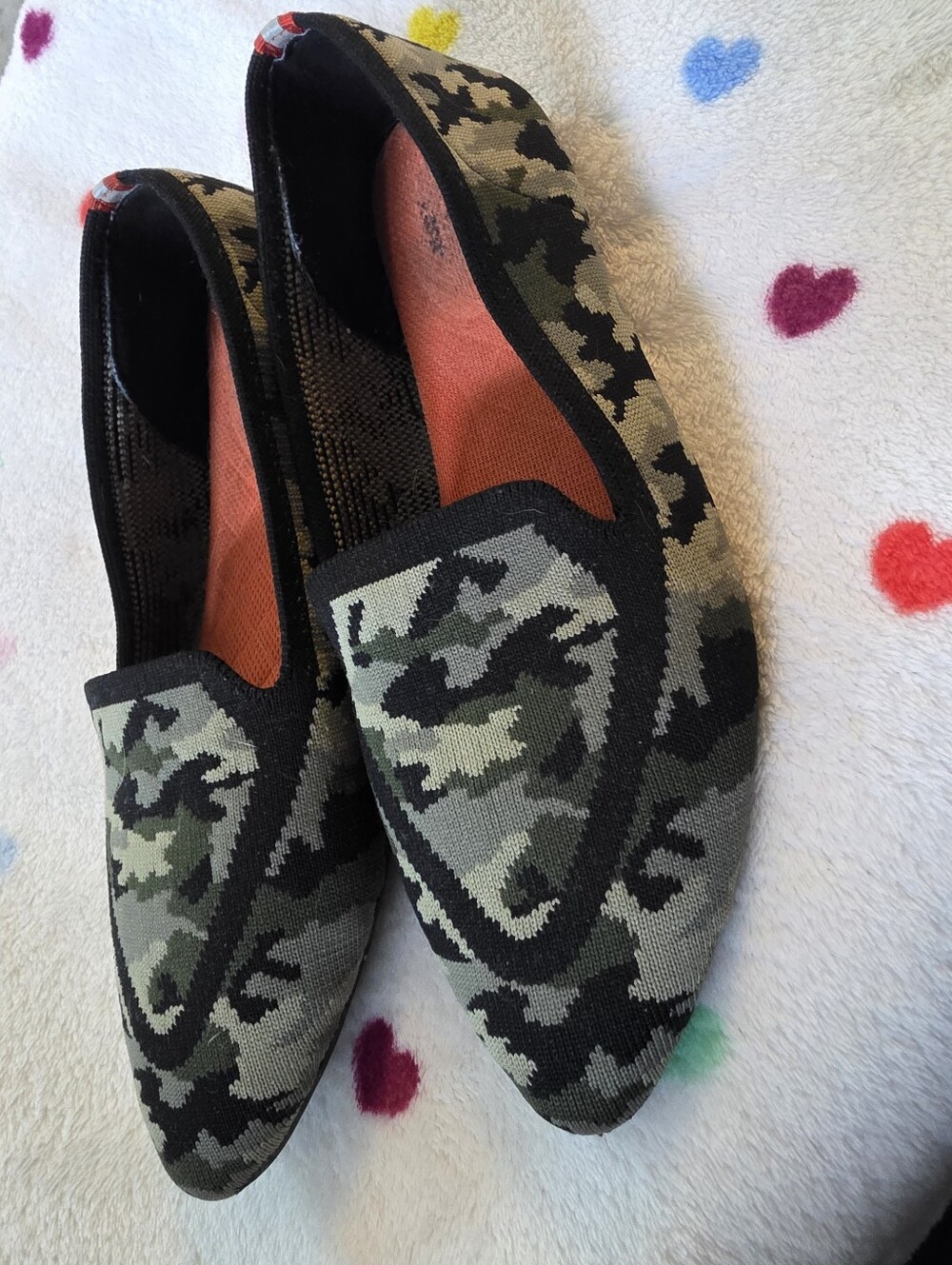 Birdies Judy camo flat, sz 8